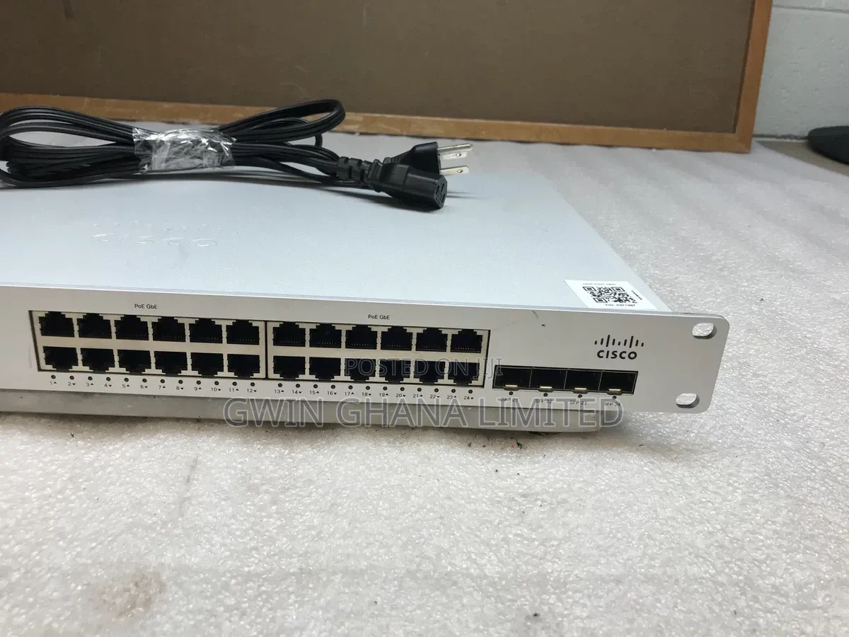 Cisco Meraki Ms320-24p- 24port Gigabit Poe+,4x10gb SFP Layer 3 Managed