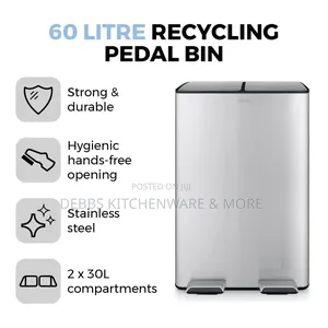 60litre Twin Trash Bin Uk
