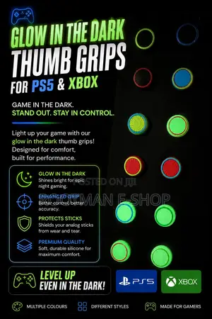 Ps5 Xbox Thumb Grips - Glow in the Dark