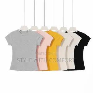 Cotton Basic Tops- Ladies Fitted T-Shirts.