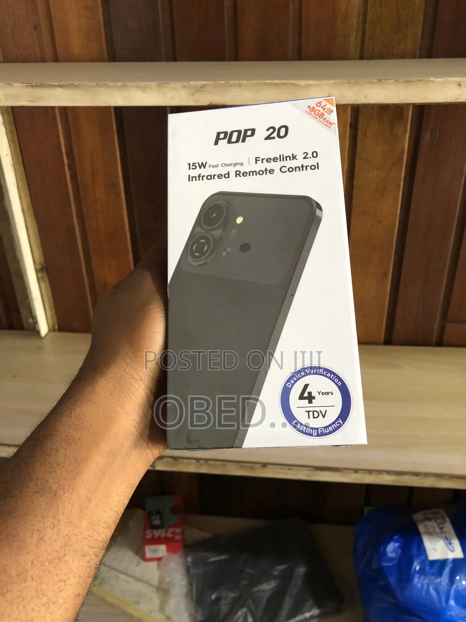 New Tecno Pop 20 64 GB Black