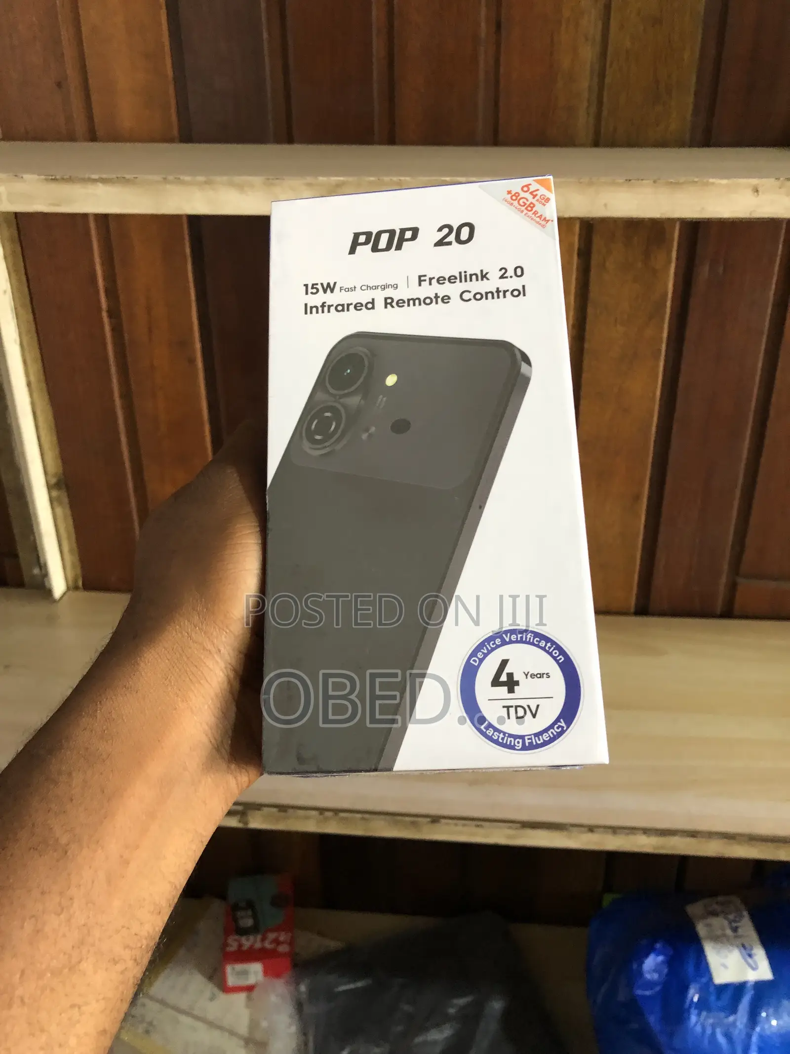New Tecno Pop 20 64 GB Black