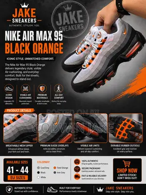 Nike Air Max 95 “Total Orange” – Neon-Style Gradient