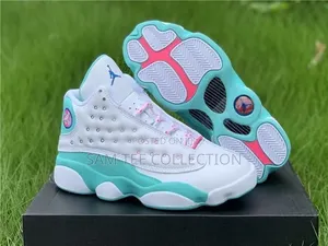Air Jordan 13 White, Green Aurora