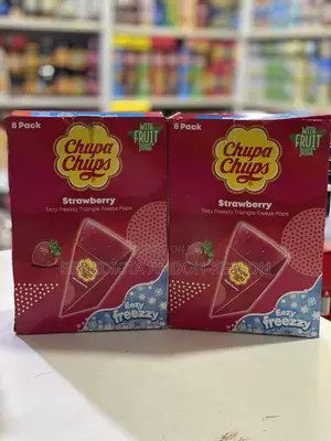 Chupa Chops Strawberries 8pack Freeze Pops