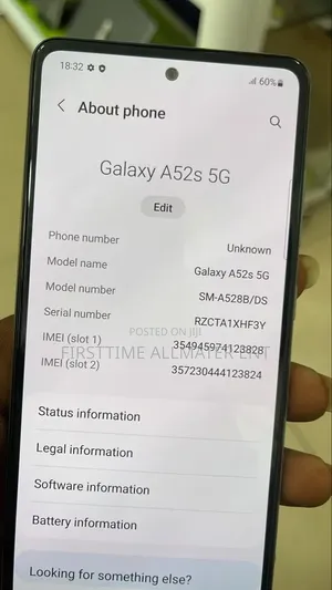 Samsung Galaxy A52s 5G 128 GB White