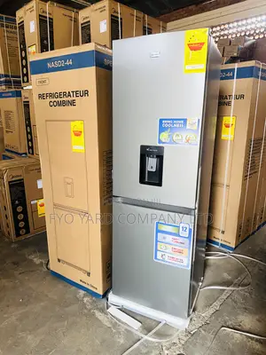 Reliable Fast Cooling Nasco 287ltrs Double Door Dispenser Fridge