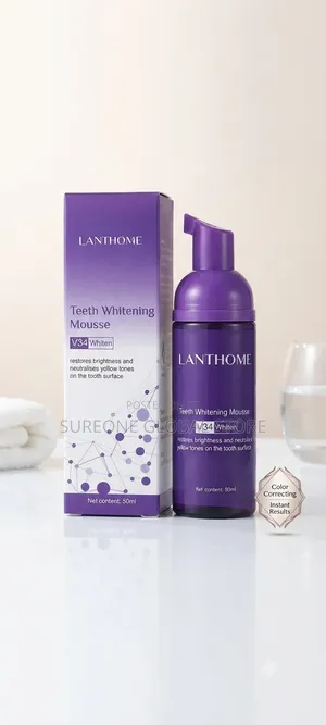 Lanthome V34 Teeth Whitening Mousse Instant Color Corrector