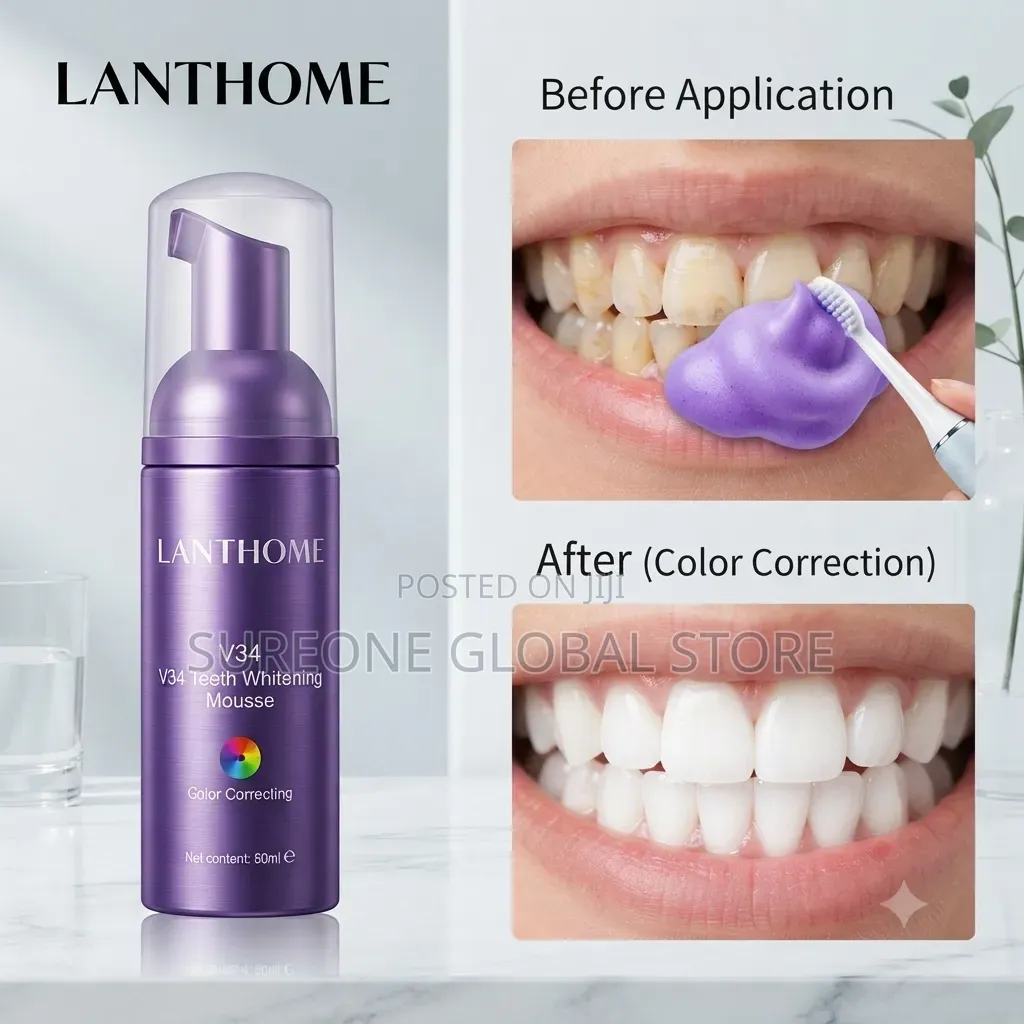 Lanthome V34 Teeth Whitening Mousse Instant Color Corrector