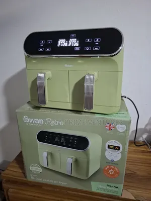 Swan 8.L Retro Dual Basket Digital Air Fryer From Uk