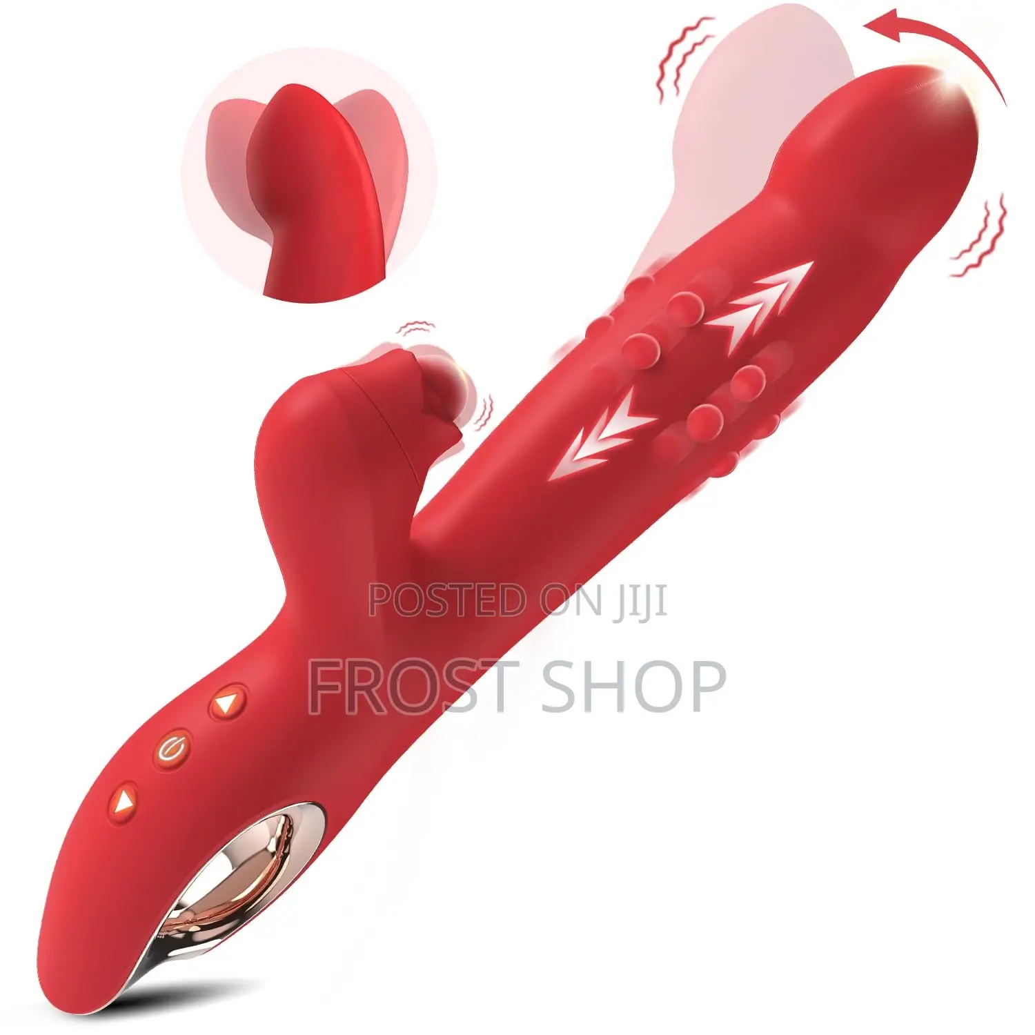 Thrusting Dildo Vibrator With 5 Swing, 10 Vibration Rabbit Vibrator