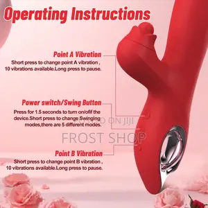 Thrusting Dildo Vibrator With 5 Swing, 10 Vibration Rabbit Vibrator