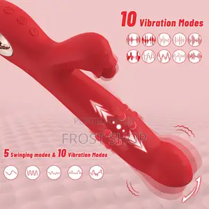 Thrusting Dildo Vibrator With 5 Swing, 10 Vibration Rabbit Vibrator