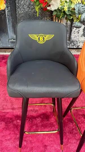Bentley Logo Swivel Office Chair - Grey Orange