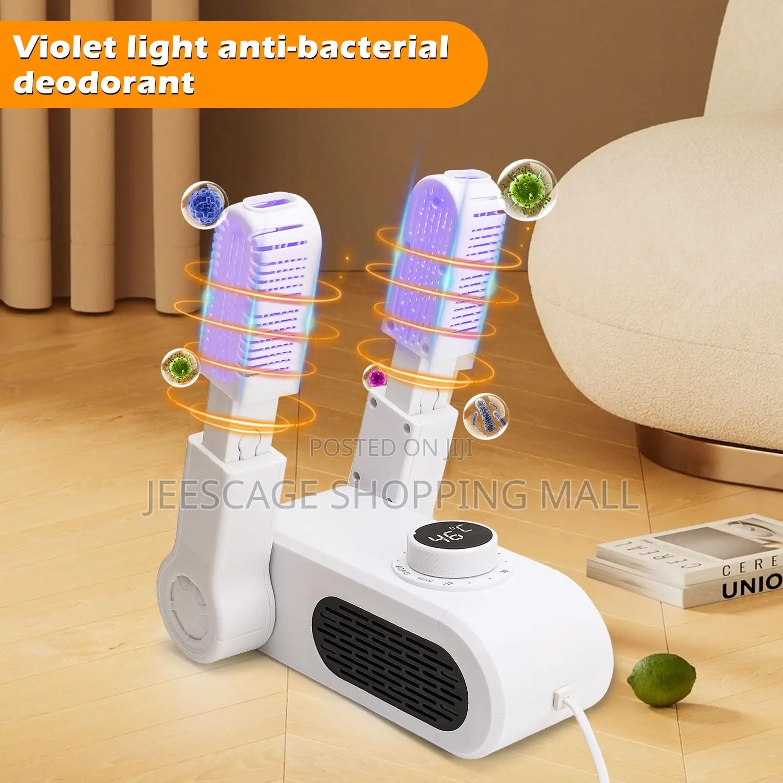 Foldable Electric Shoe Dryer With Timer Uv Sterilization, 220v