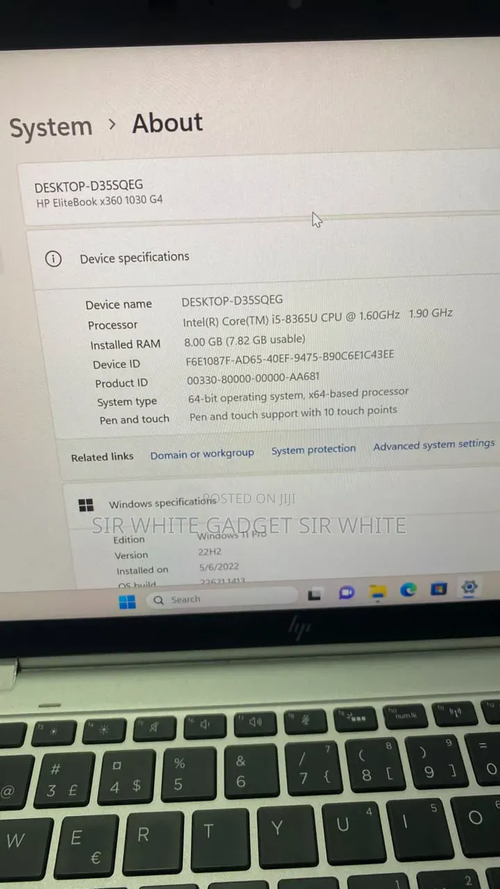 Laptop HP EliteBook x360 1030 G4 8GB Intel Core i5 SSD 256GB
