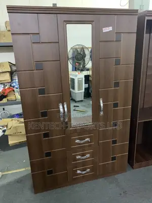 All-in-One Modern Wardrobe: Hanging Space, Mirror Drawer/ 3 Door