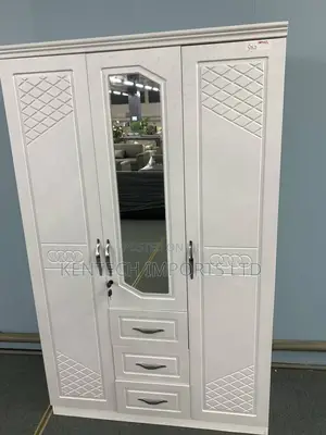 All-in-One Modern Wardrobe: Hanging Space, Mirror Drawer/ 3 Door