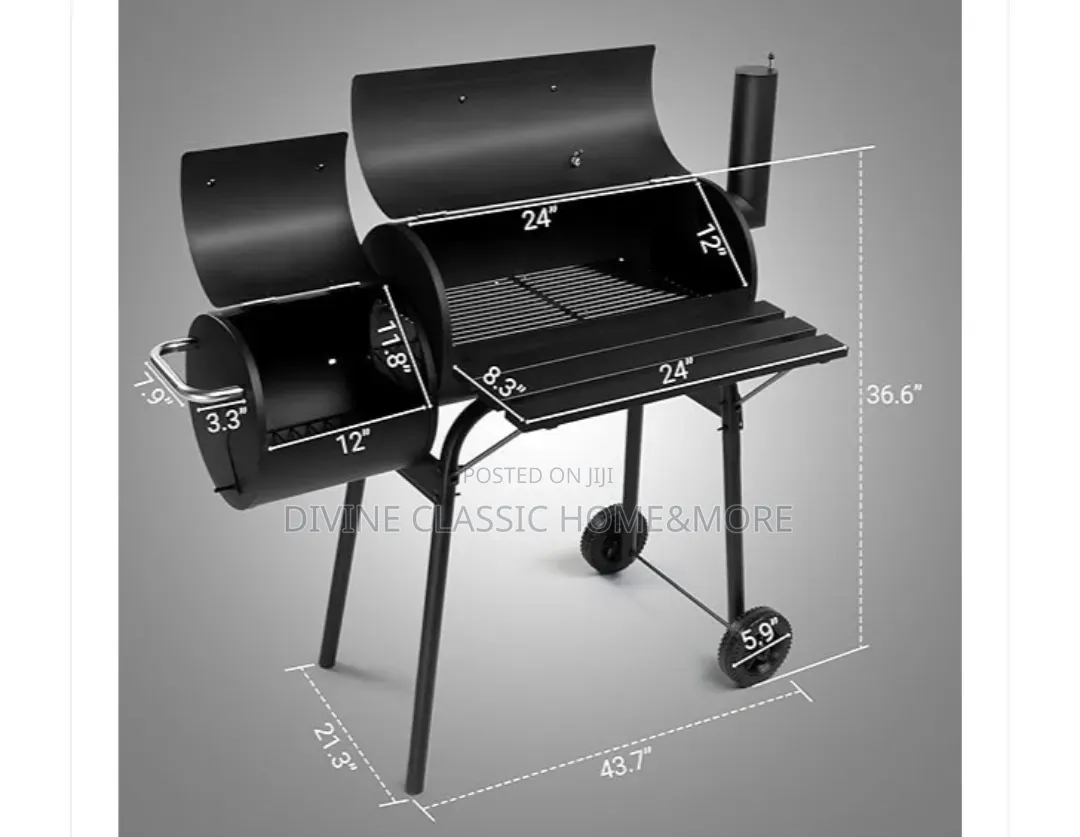 Gardenline Smoker Combination Charcoal Bbq Grill