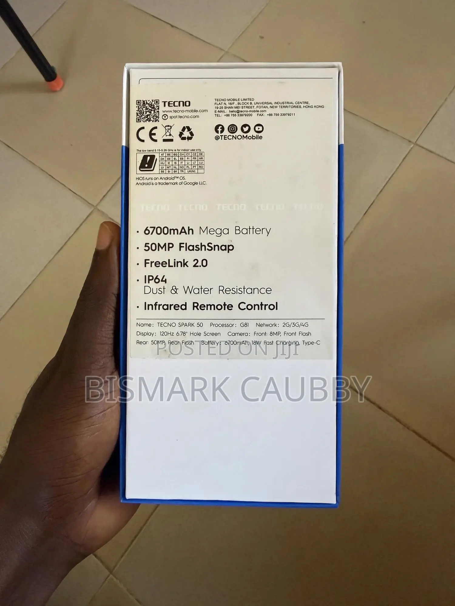 New Tecno Spark 50 128 GB Blue