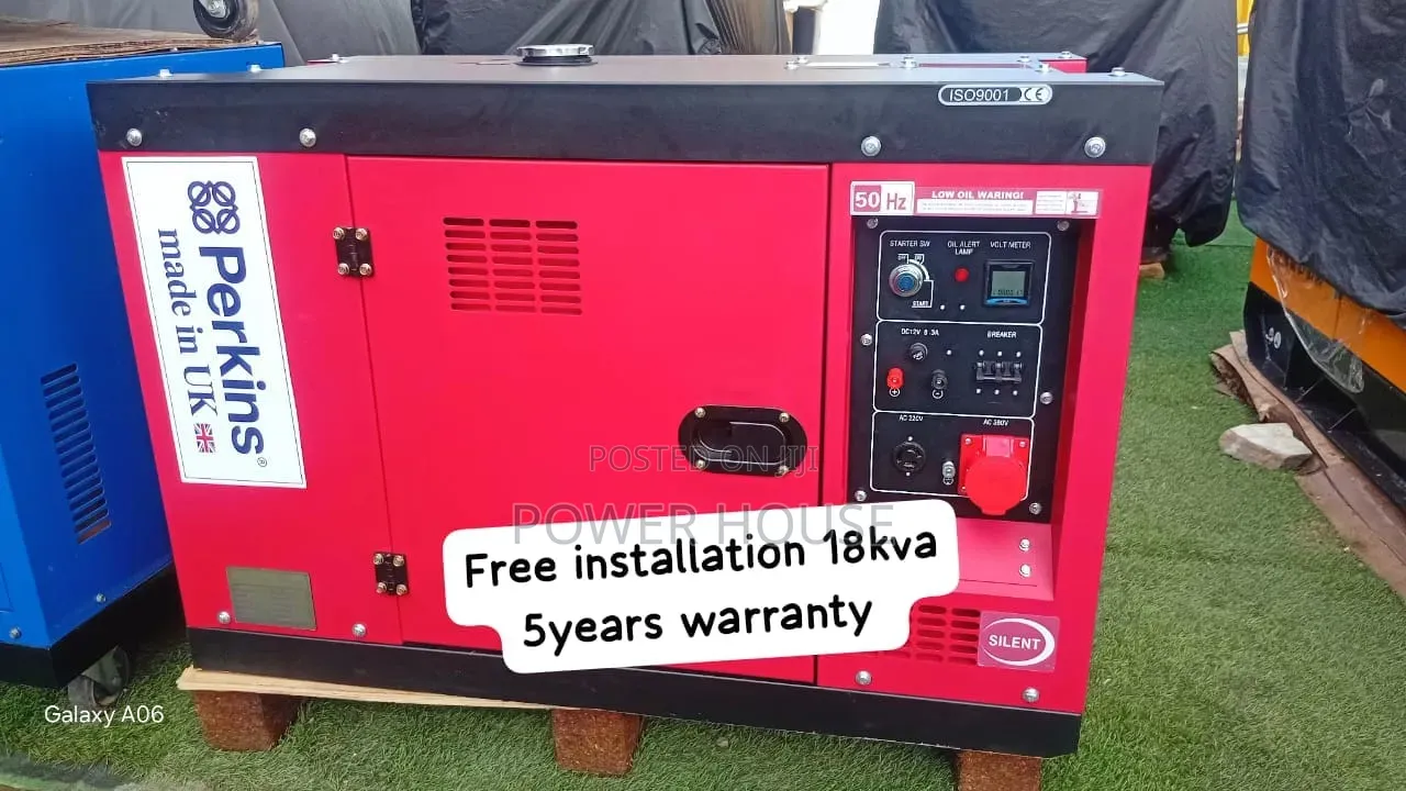 Power Without Interruption – Perkins 18kva Diesel Generator in Stock
