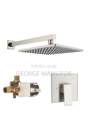 9" Wall Mount Rain Shower Head System Single Faucet (Valve Included)