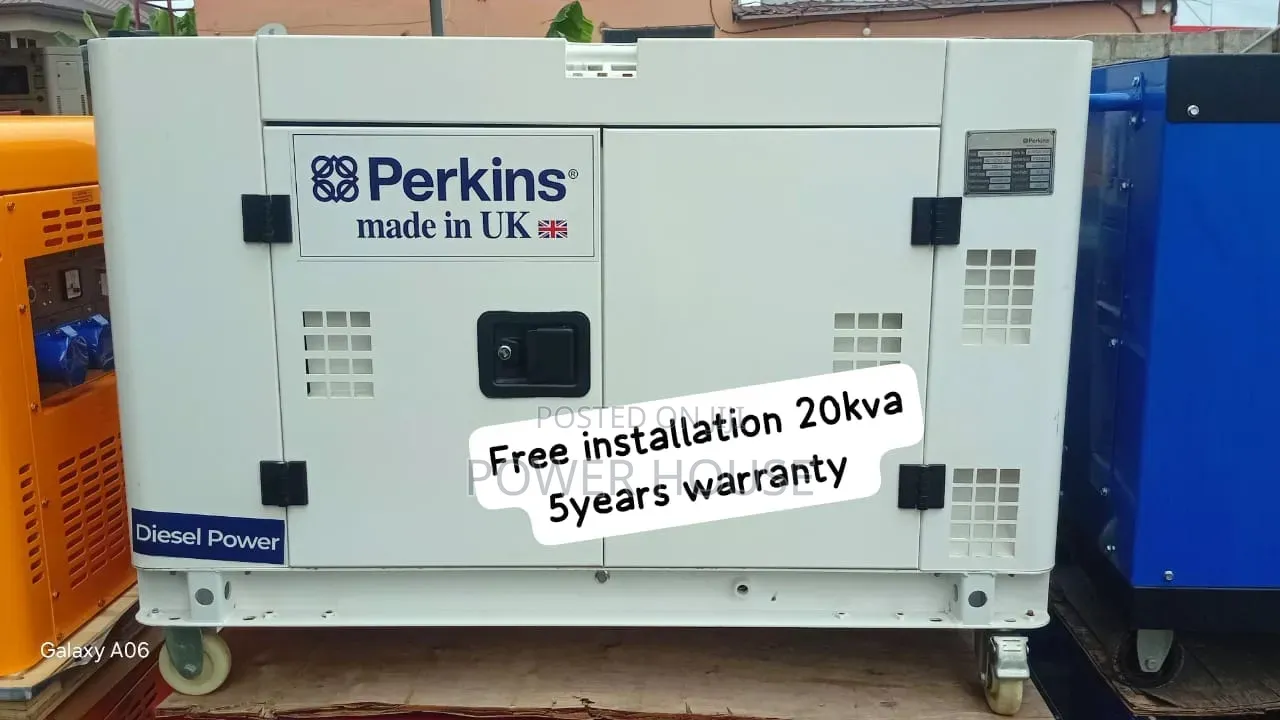 Power Without Limits – Genuine Perkins 20kva Diesel Generator in Stock