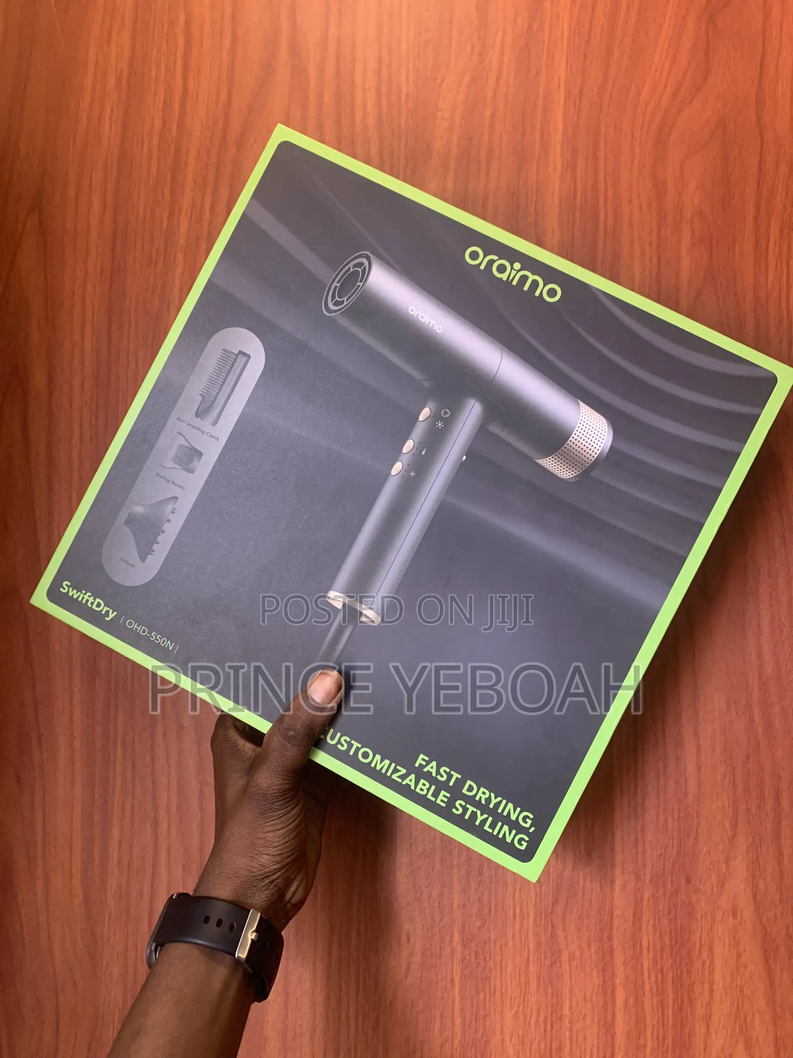 Oraimo Fast Dry Hair Dryer With 550 Million Negative Ions