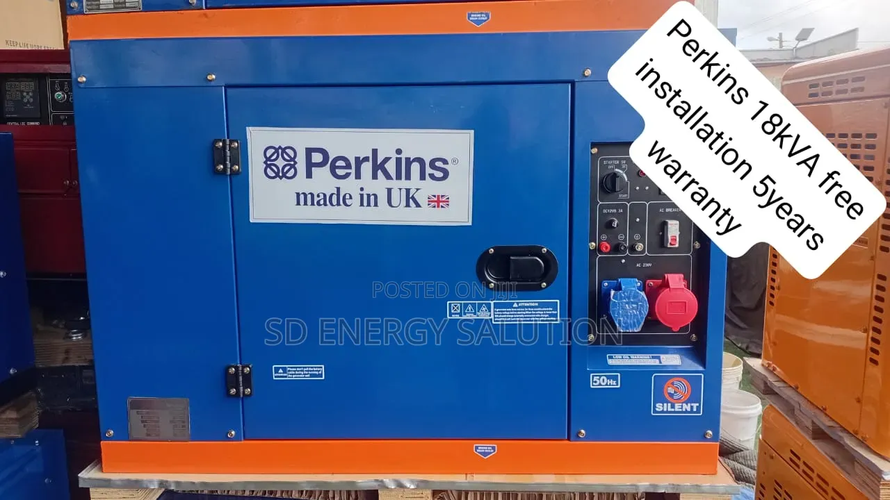 Perkins 18kva Diesel Generator – Silent Canopy Design