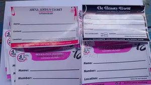 Customer Information Stickers