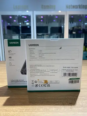 Ugreen Usb Hub With 3.0 Gigabit Ethernet Adapter - 20265