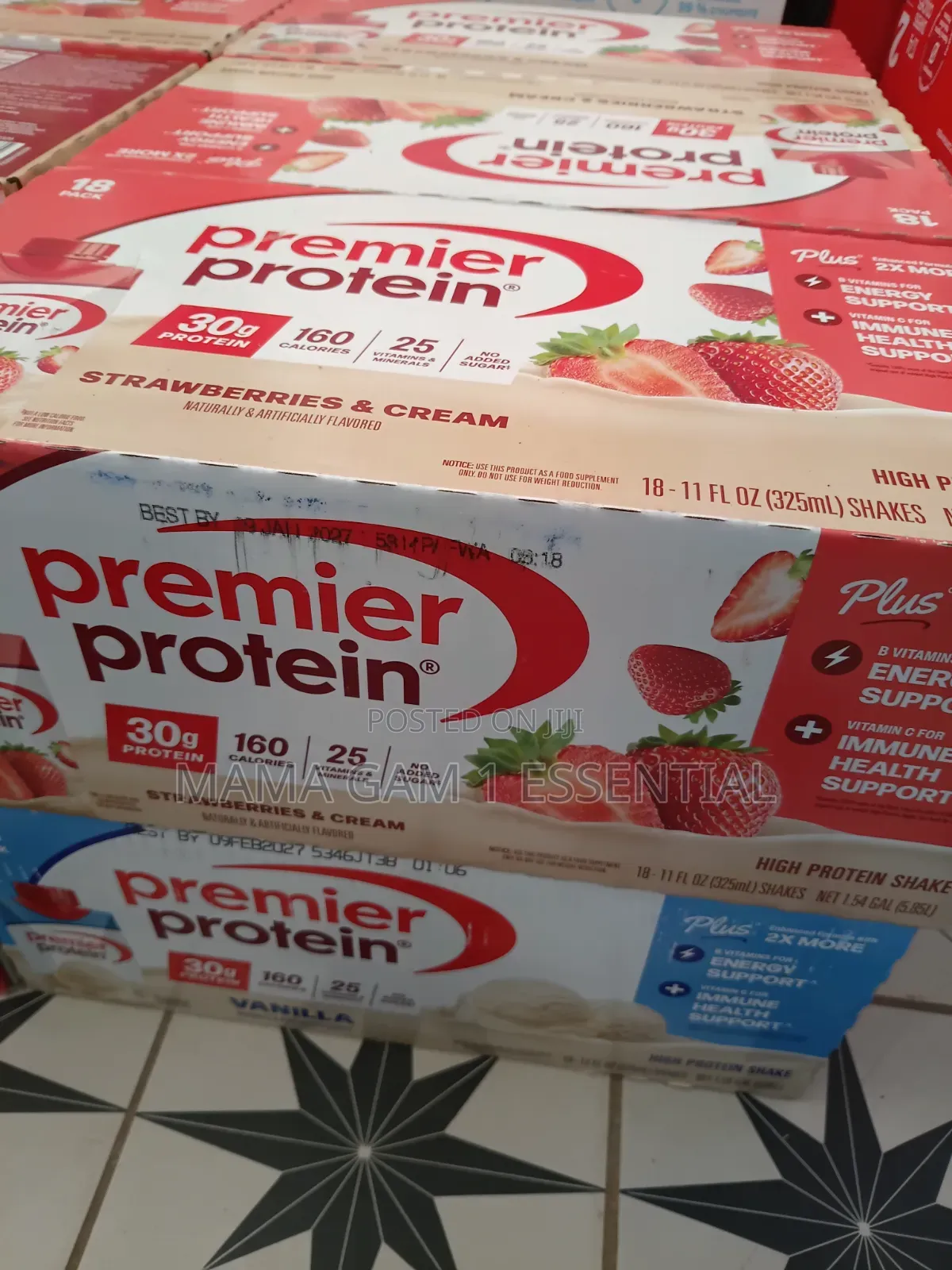 Premier Protein 18 Pack Vanilla and Strawberry