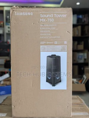 Samsung - Mx-T50 Sound Tower 500w Wireless Speaker - Black