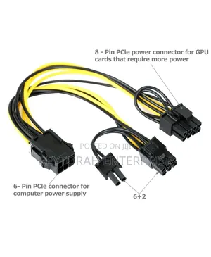 6pin to Dual 8pin Gpu Cable