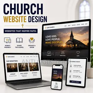 Church Website Design Services in Ghana | Antlogik Ai