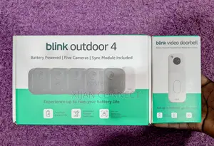 Full Home Security Set: Blink Outdoor 4 (5 Cameras) Video Doorbell