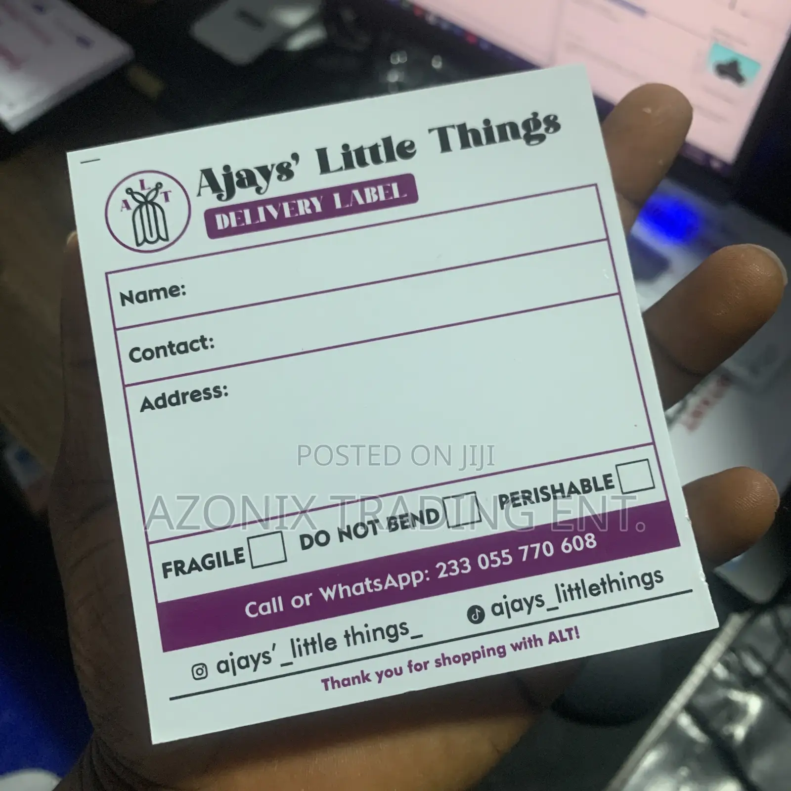 Delivery Stickers for Parcels