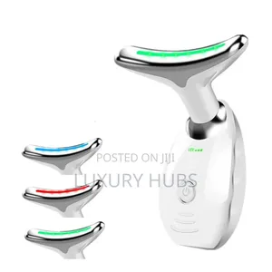 Ems Face Neck Lift Massager With Led Light Therapy