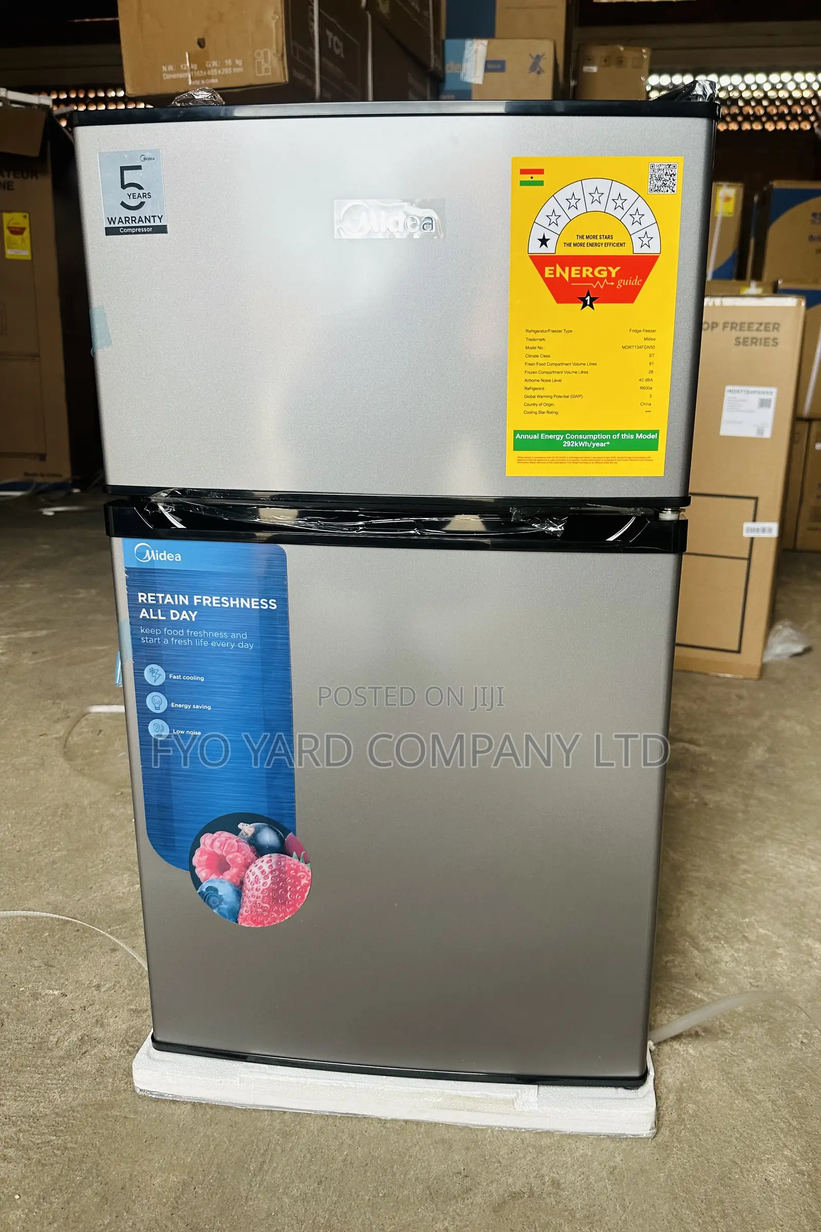 Newly Improved Midea Table Top 2 Doors 87liters Fridge