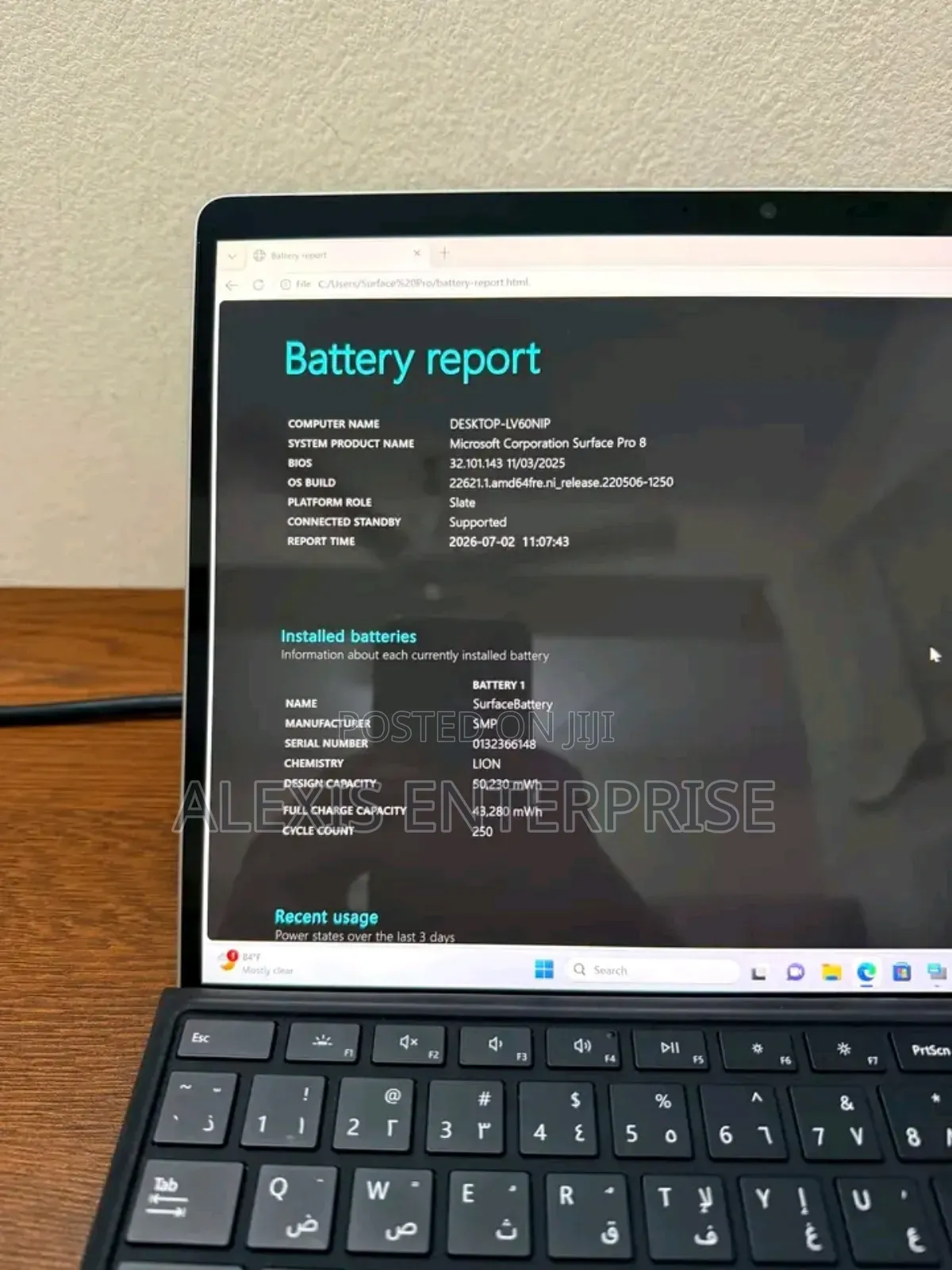 New Microsoft Surface Pro 7 512 GB Gray
