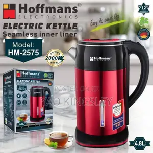 Hoffmans 4.8l Extra-large Stainless Steel Electric Kettle
