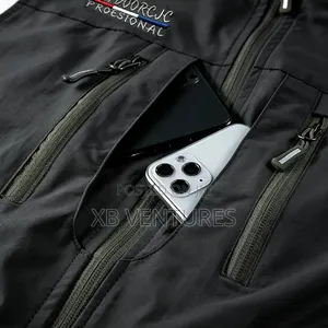 Men's Outdoor Vest Casual Stand Collar Windproof Multi-Pocket