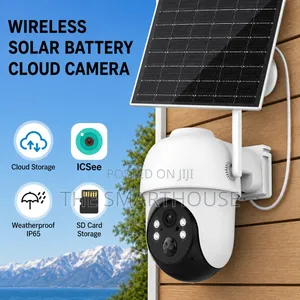 Smart 4 Cameras Solar 4mp Wi-Fi CCTV With 10ch NVR Base Station.