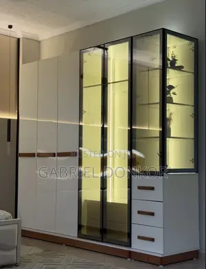 Profile Glass Door Wardrobe With Led Lighting. Modern Design