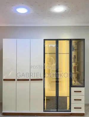 Profile Glass Door Wardrobe With Led Lighting. Modern Design