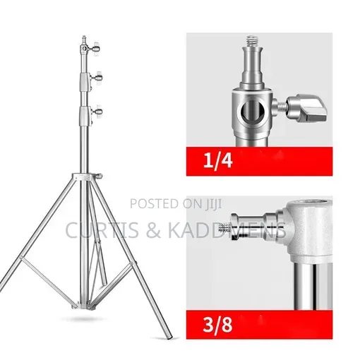 Heavy Duty Silver Stand for Photography and Videography