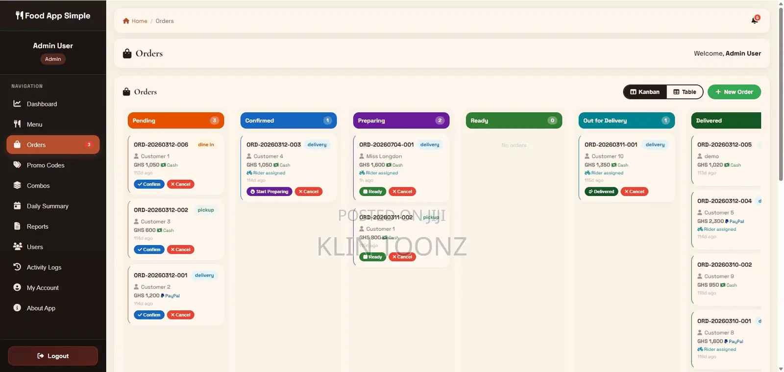 Google Sheets Food Delivery Pos System – No Hosting Needed