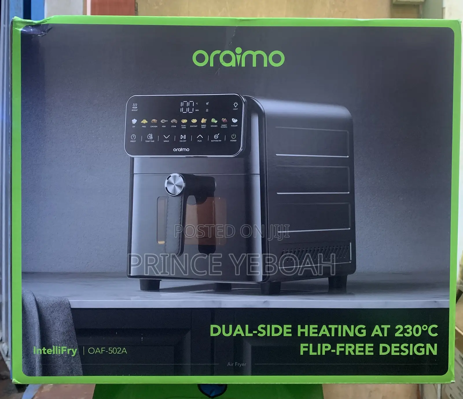 Oraimo Intellifry Air Fryer Oaf-502a – Dual-Side Heating,