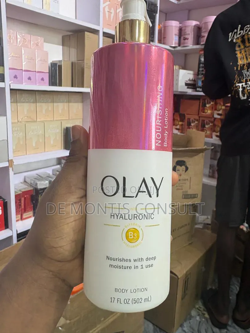 Olay Hyaluronic B3 Nourishing Body Lotion.