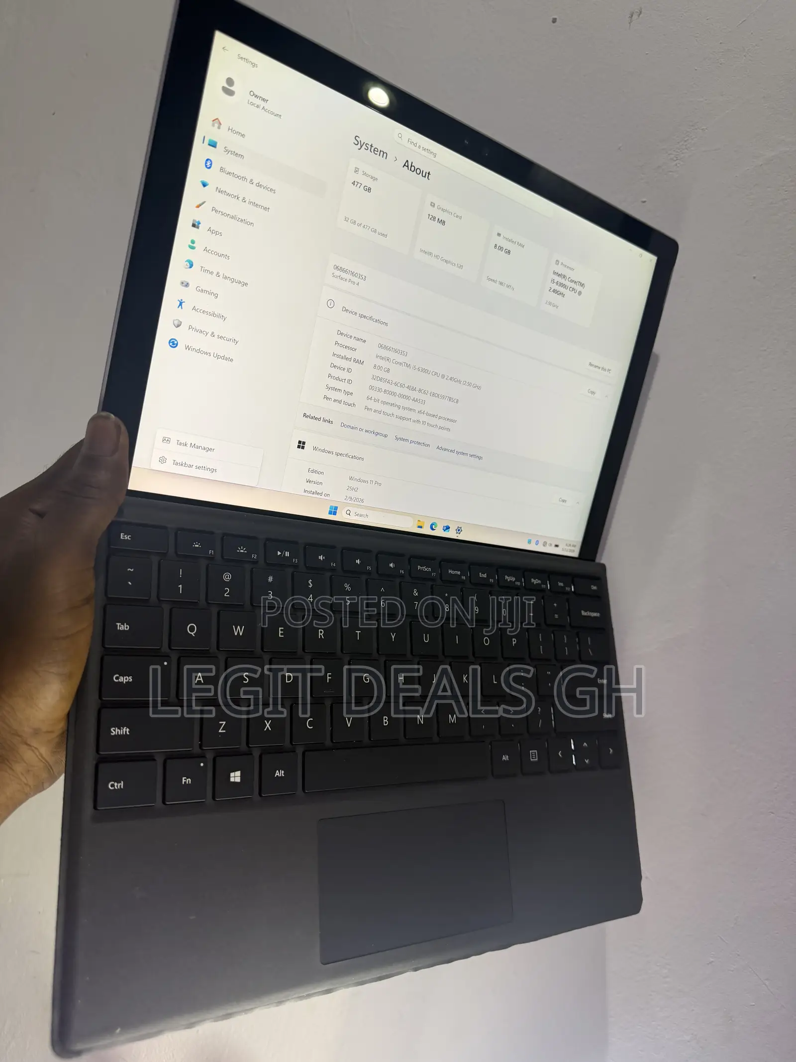 Laptop Microsoft Surface Pro 4 8GB Intel Core i5 SSD 512GB